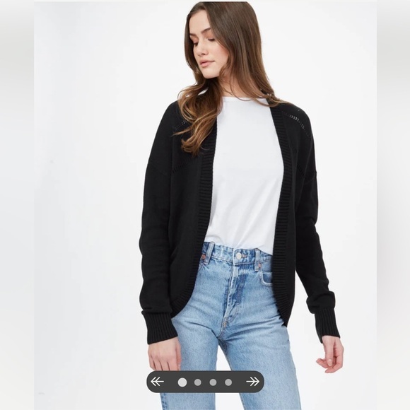 tentree Sweaters - TENTREE Black Cocoon Cardigan Sweater size small